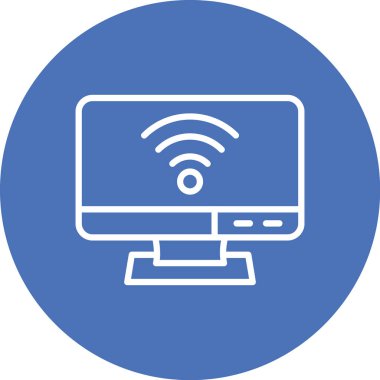 Bilgisayar. Web simgesi basit illüstrasyon