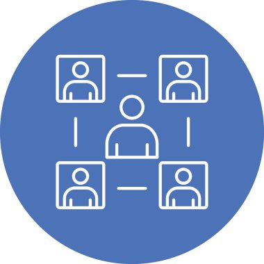 İnsan simgesinin vektör illüstrasyonu