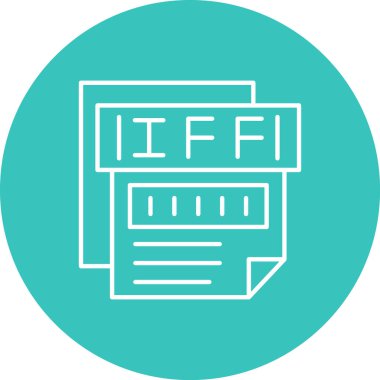 Dosya biçim simgesinin vektör illüstrasyonu