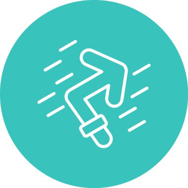 Bir yol simgesinin vektör illüstrasyonu