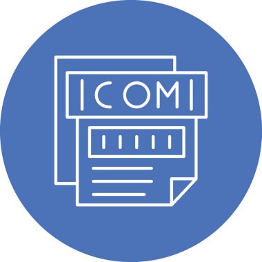 vektör lcd simgesi illüstrasyonu