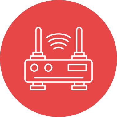 router simgesi vektör illüstrasyonu