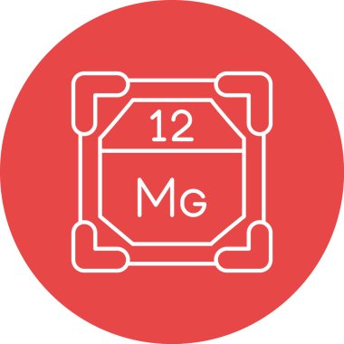 Kimyasal molekülün bir simgesinin vektör çizimi