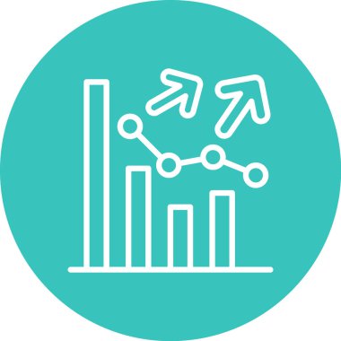 grafik ikonu vektör illüstrasyonu