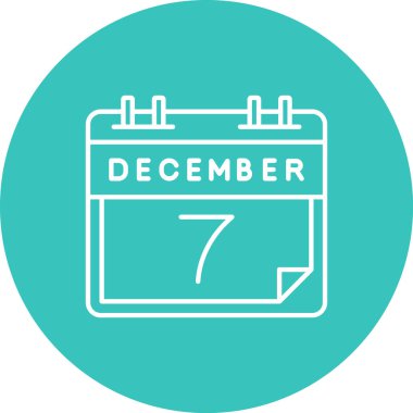 Tek bir takvimdeki 7 Aralık tarihi