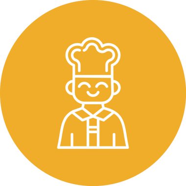 Şef simge vektör illüstrasyonu