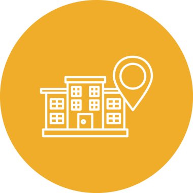 konum simgesi, vektör çizimi