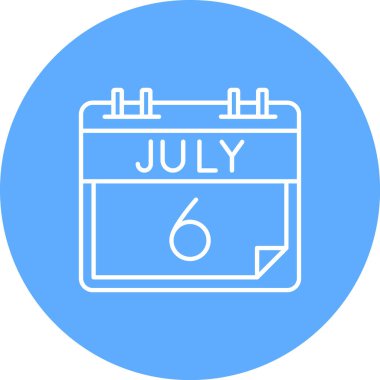 Takvim simgesi, vektör çizimi