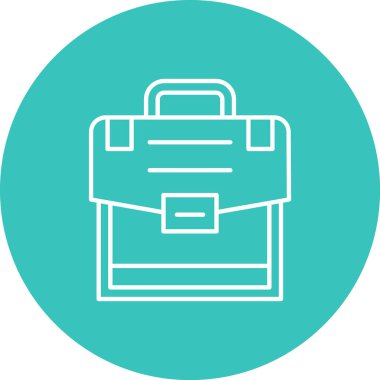 Evrak çantası simgesinin vektör illüstrasyonu