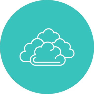 Bulut simgesi vektör illüstrasyonu