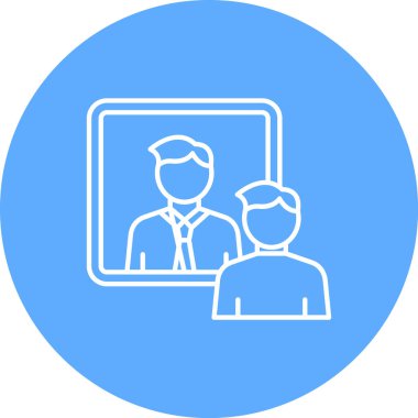 öğretmen simgesi vektör illüstrasyonu