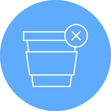 vektör sepeti düz simgesi