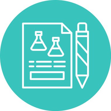 test tübü ikon vektör çizimi