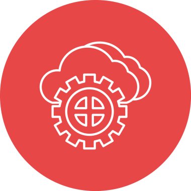 dişli simgesi vektör illüstrasyonu