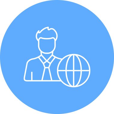 Bir dünya küresinin vektör illüstrasyonu