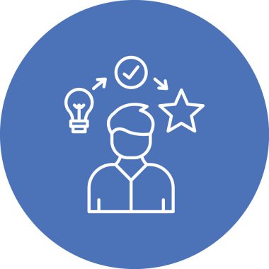 iş adamı simgesi vektör illüstrasyonu