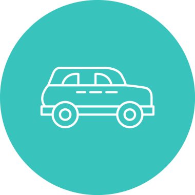 araba simgesi vektör illüstrasyonu