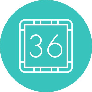 Bir takvim simgesinin vektör illüstrasyonu