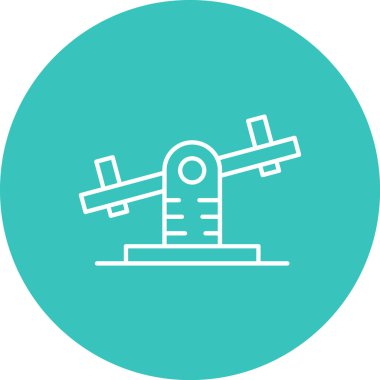 Helikopter. Web simgesi basit illüstrasyon