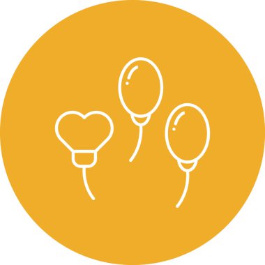 Balon. Web simgesi basit tasarım