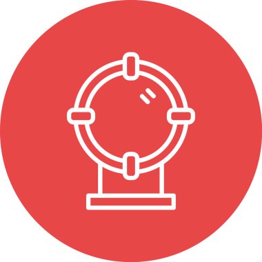 Çemberin modern bir simgesinin vektör çizimi