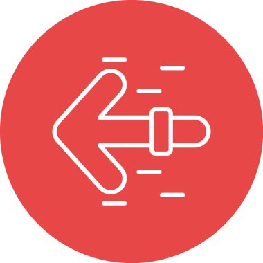 Tek bir izole simgenin vektör illüstrasyonu