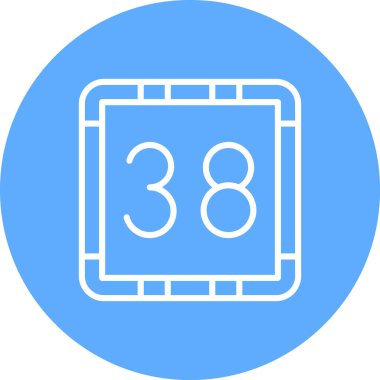 Takvim simgesinin vektör illüstrasyonu