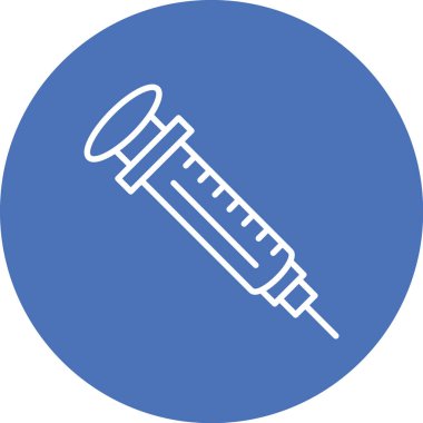 Şırınga simgesinin vektör illüstrasyonu