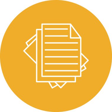 Belge simgesinin vektör illüstrasyonu