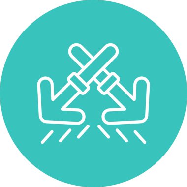 Bir adamın ikonunun vektör illüstrasyonu