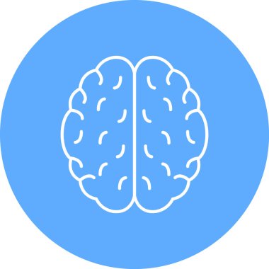 Beyin simgesi, vektör illüstrasyonu