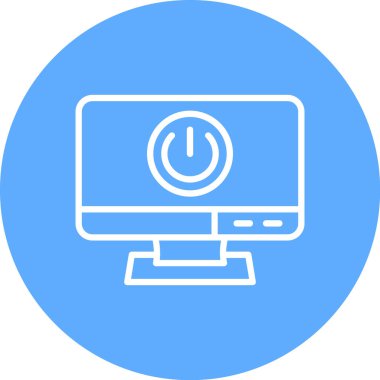 bilgisayar ekranı simgesi, vektör illüstrasyonu