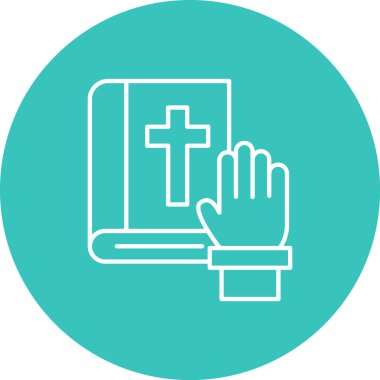 İncil simgesi, vektör illüstrasyonu