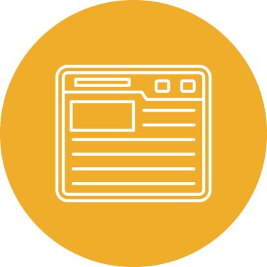 vektör tarayıcı web simgesi