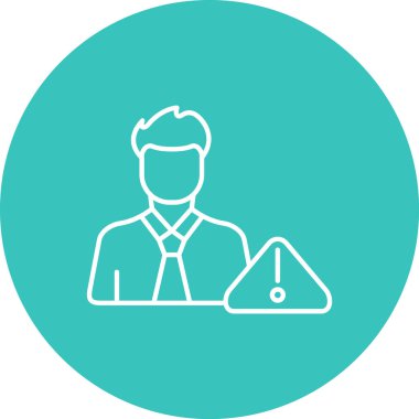 İş adamı simgesi, vektör illüstrasyonu