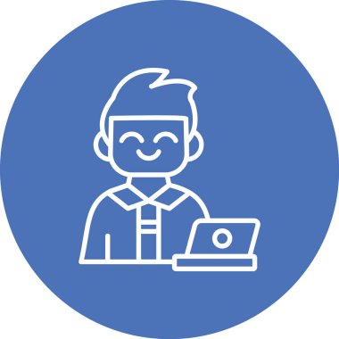 avatar simgesi vektör illüstrasyonu