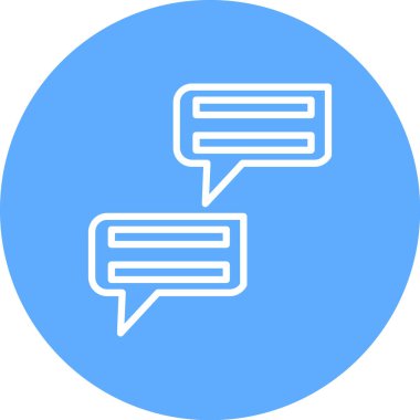 Konuş. Web simgesi basit illüstrasyon