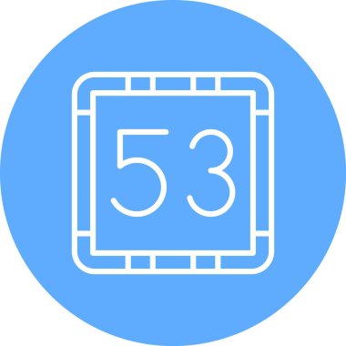 6 numaralı simge vektör illüstrasyonu