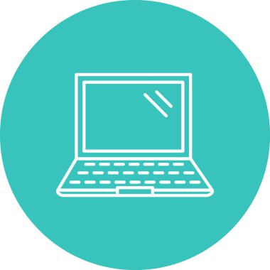 dizüstü bilgisayar simgesi, vektör illüstrasyonu