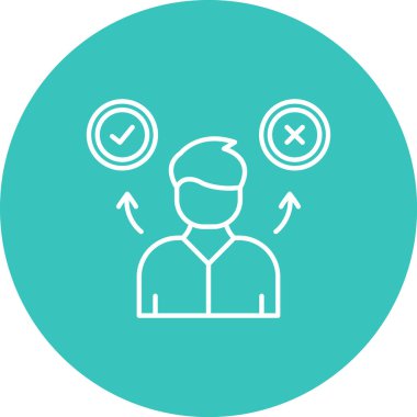 Beyaz arkaplanda vektör kullanıcı düz simgesi