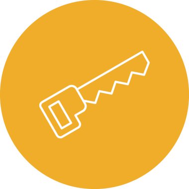 trend biçimi izole edilmiş arkaplanda anahtar simgesi