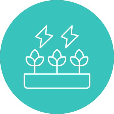 Bitki. Web simgesi basit illüstrasyon