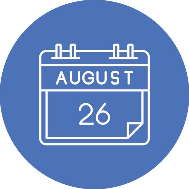 Takvim simgesinin vektör illüstrasyonu