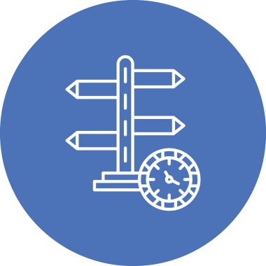 Pusula simgesinin vektör illüstrasyonu