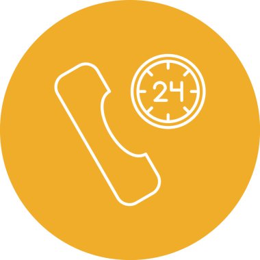 Saat simgesinin vektör illüstrasyonu