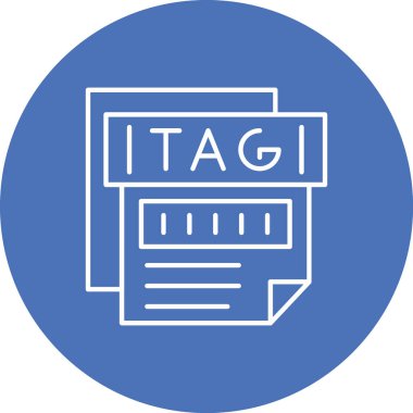 Dosya simgesinin vektör illüstrasyonu