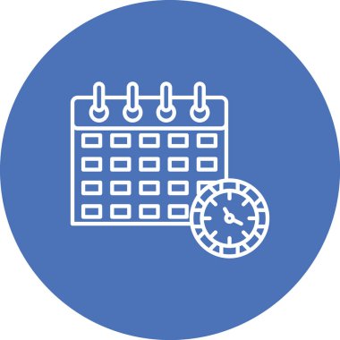 Takvim. Web simgesi basit illüstrasyon