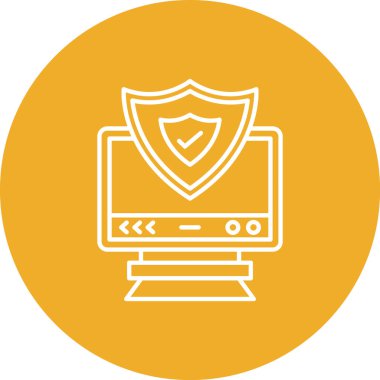 bilgisayar vektör simgesi modern basit