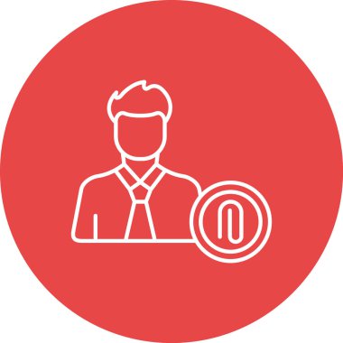 İş adamı simgesinin vektör illüstrasyonu