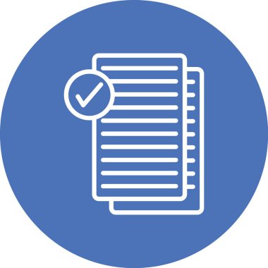 Kontrol listesi simgesi vektör illüstrasyonu